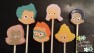 453sp Bubbly Kids Faces Chocolate or Hard Candy Lollipop Mold